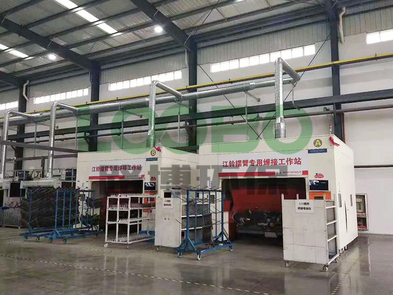 【案例解析】南昌某汽車部件制造業(yè)焊接車間焊煙除塵系統(tǒng)竣工